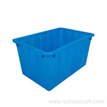 610*400*350 mm Blue aquatic stackable crate